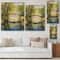 Designart - Bridge Over Troubled Water In Forest Park - Lake House Print on Natural Pine Wood